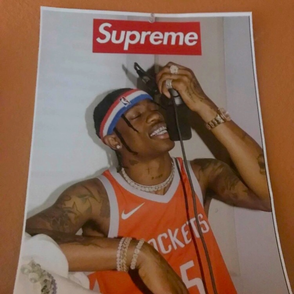 Travis Scott supreme poster